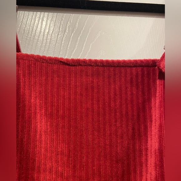 No Boundaries Size M Soft Stretchy Bodycon Pink Ribbed Velour Mini Dress Buckles - Picture 5 of 10